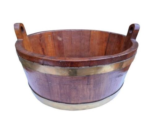 An Antique Early 20th Century Cape Teak Balie With Brass