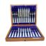 A 20th Century Sterling Silver With Pearl Handles Twelve Piece Fruit Knives And Forks By A Jack And Co