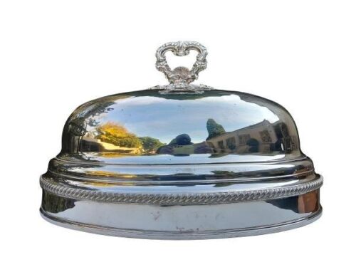 An Antique 19th Century Silver Plate Food Dome