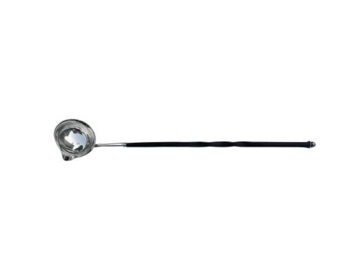 An Antique 19th Century / Circa 1820s English George Iv Silver Toddy Ladle With Horn Handle