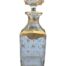 An Antique 19th Century Georgian Glass Decanter With Gilt  Hand Painting And Original Stopper 