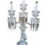 An Antique French Baccarat Crystal Electrified Candelabra