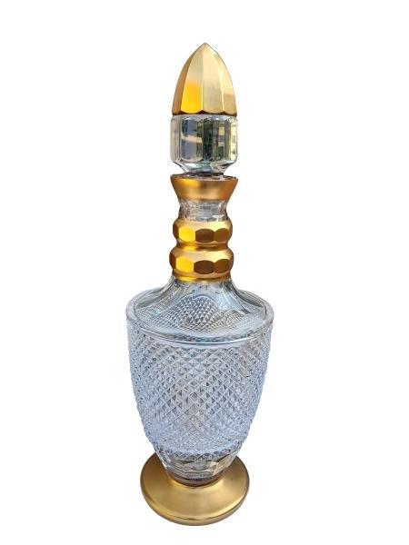 A 20th Century Bohemian Crystal Decanter Nd
