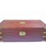 An Antique 19th Century Mahogany Campaign Writing Slope With Brass Hardware