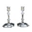 A Pair Of Georgian-Style Elkington & Co. (Silversmiths To The Queen Silver-Plate Candlesticks/Holders With South African Parliament Crest