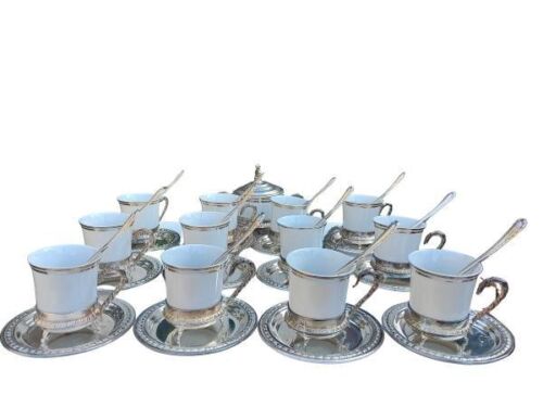 A Monopoli  Set Of Twelve Porcelain Espresso Cups
