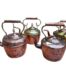 A 20th Century Set Of Four Copper Kettles With Brass