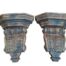 A 20th Century Pair Of Fruit Wood Wall Sconces