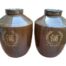 A 20th Century Pair Of LARGE Chinese Glazed Pottery Wine Jars