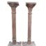 A 20th Century Pair Of Teak Candle Sticks