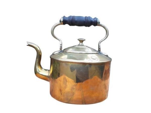 An Antique 19th Century  Benhan And Froud Brass Kettle With Wooden Handle  Dimensions: 23cmh  Provenance Humphreys Collection And De Beers Consolidated Mines