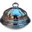 An Antique Victorian Silver Plated Food Dome / Cloche With Platter