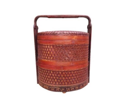 A 19th Century Chinese  Basket with Handle