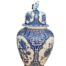 A 20th Century Royal Sphinx Delfts Blue  /  White Jar with Lid