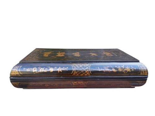 An Antique Chinese Red / Black Lacquered Hand-Carved Box