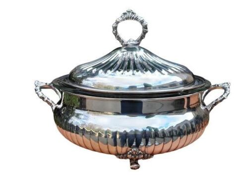 A 20th Century EMESS Silver Plated Tureen on Legs