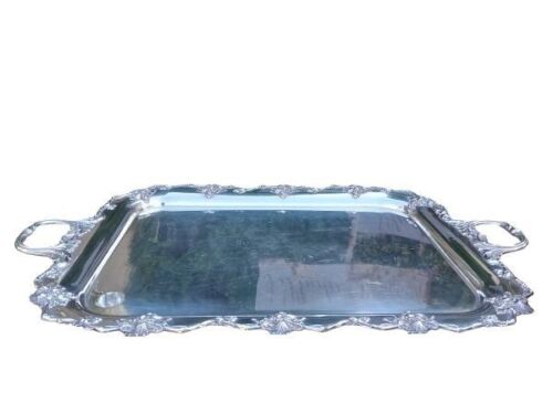 A 20th Century Victorian Style Ornate Tray with Handles and of Large Proportions