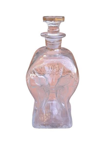 A 20th Century Glass Glug Glug Decanter Nd