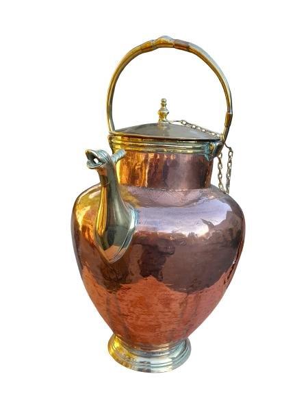 A 19th Century Copper And Brass Water Jug