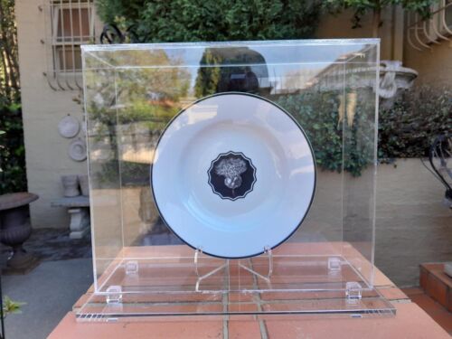 A Christian Lacroix Plate In A Custom=Made Perspex Case Created In Collaboration With Prestigious Porcelain Makers Vista Alegre With Christian Lacroixs Herbariae Plate