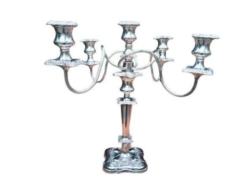 A 20TH Century Silver Plate Candelabra