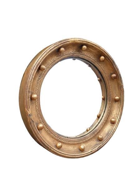 A Regency Style Gilt Convex Mirror