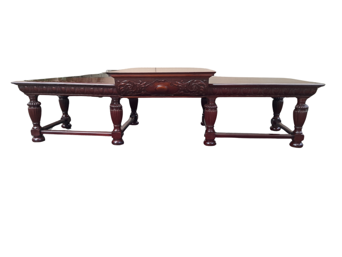 A Rare Antique English Mahogany Massive Entrance / Dining / Refectory / Display Table – Provenance Union Buildings in Pretoria
