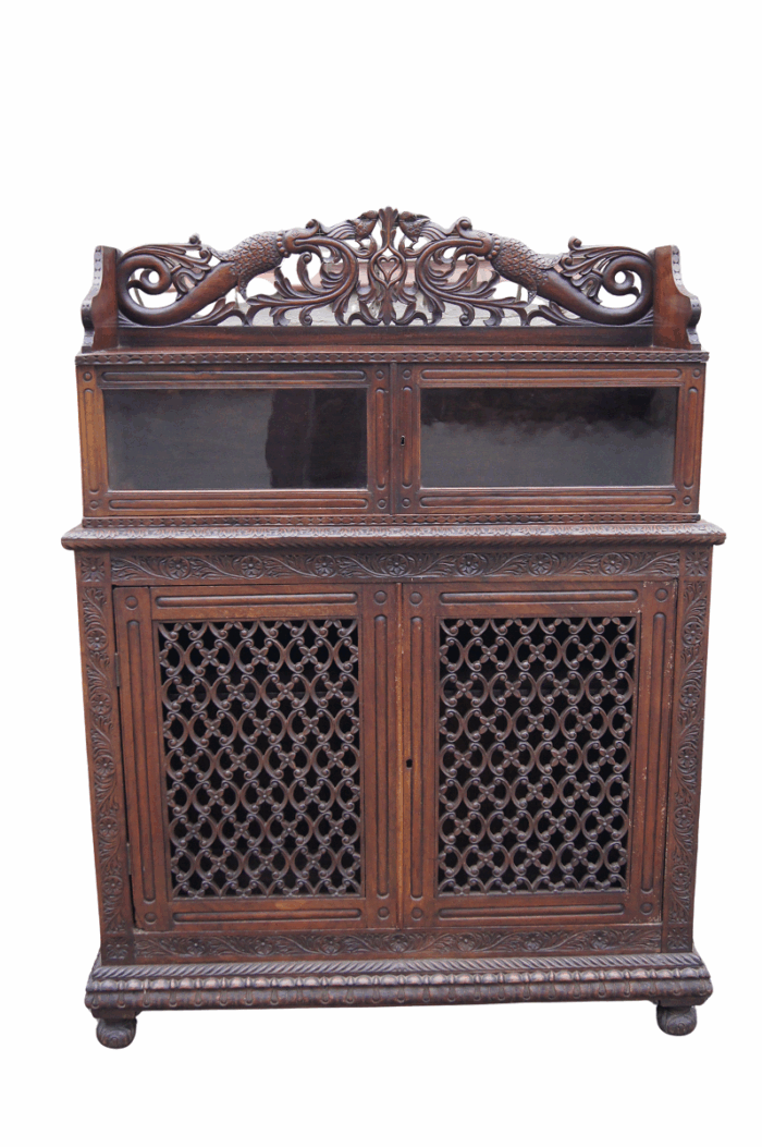 19th Century Rosewood Indo Portuguese Cabinet