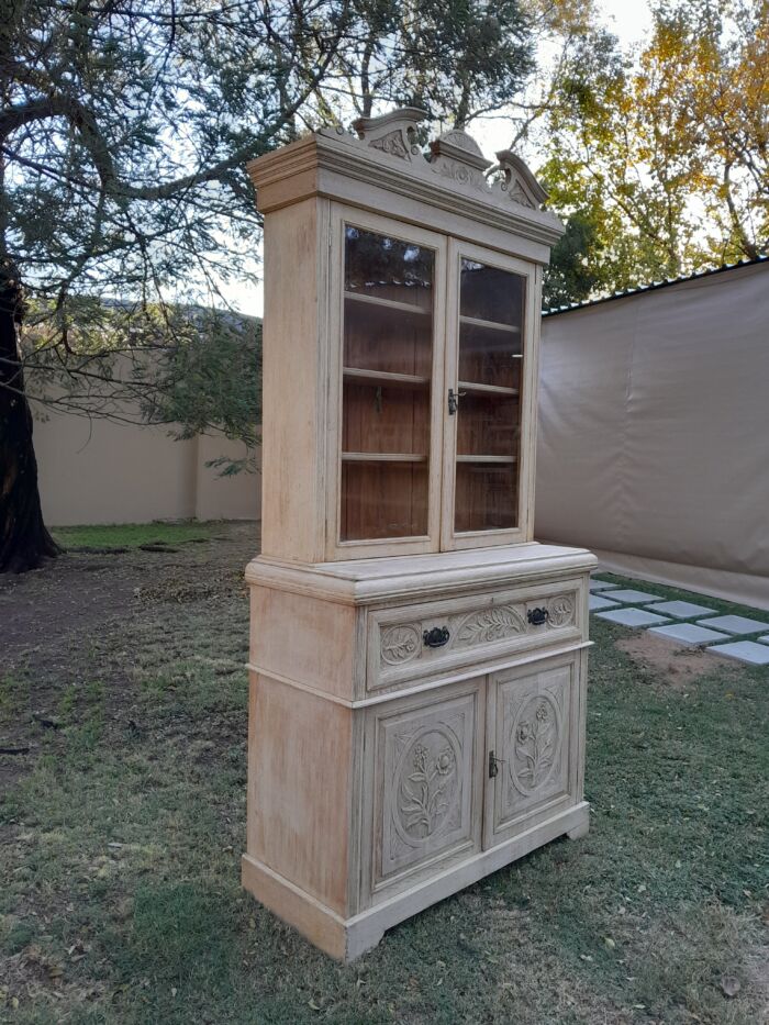 Edwardian Oak Escretoire Bookcase - Image 6