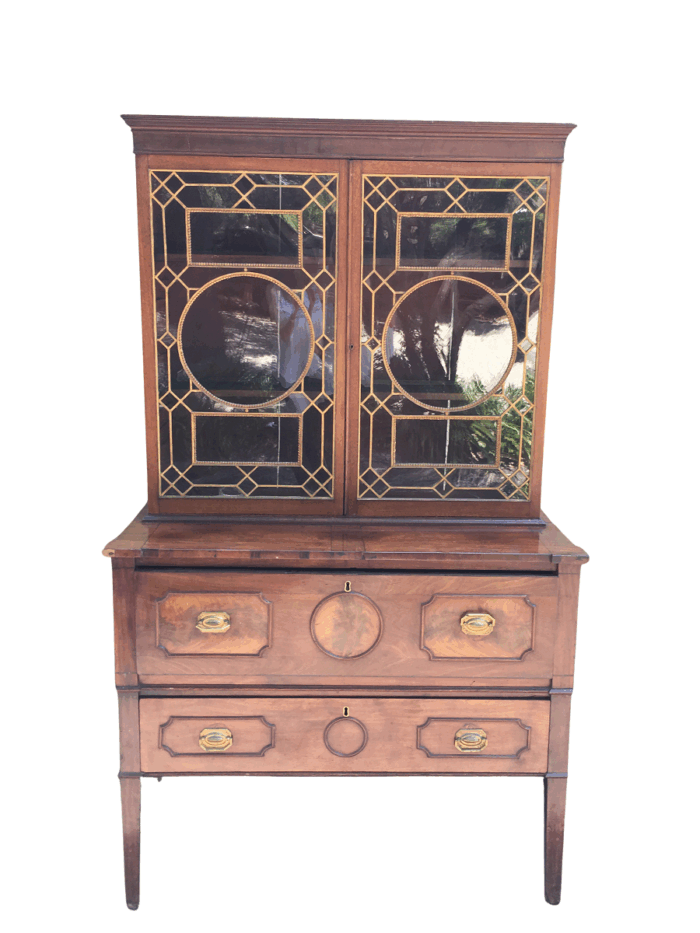 18th Century Chippendale Mahogany Secretaire Cabinet