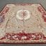 Aubusson Classic Burgundy & Beige Needlepoint Carpet