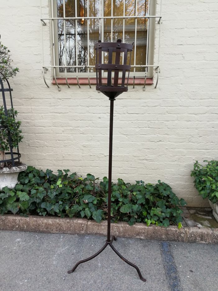 Pair Wrought Iron Torches - Image 6