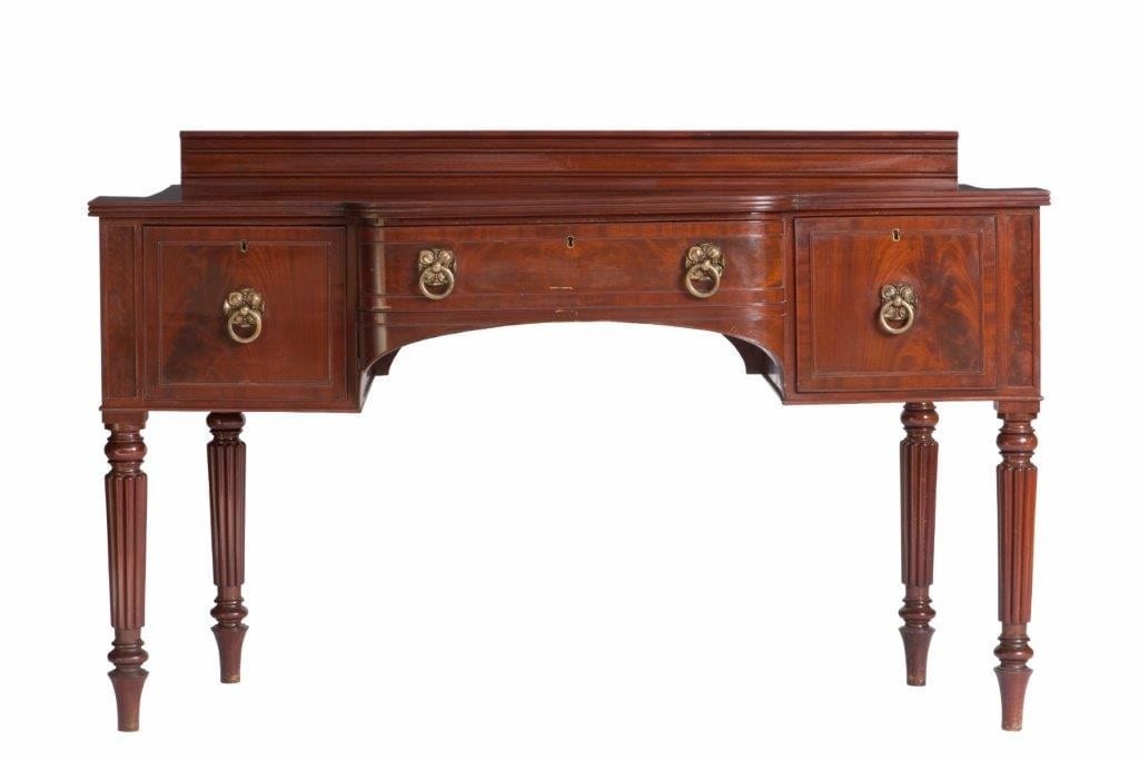 19th Century George III Mahogany Breakfront Sideboard