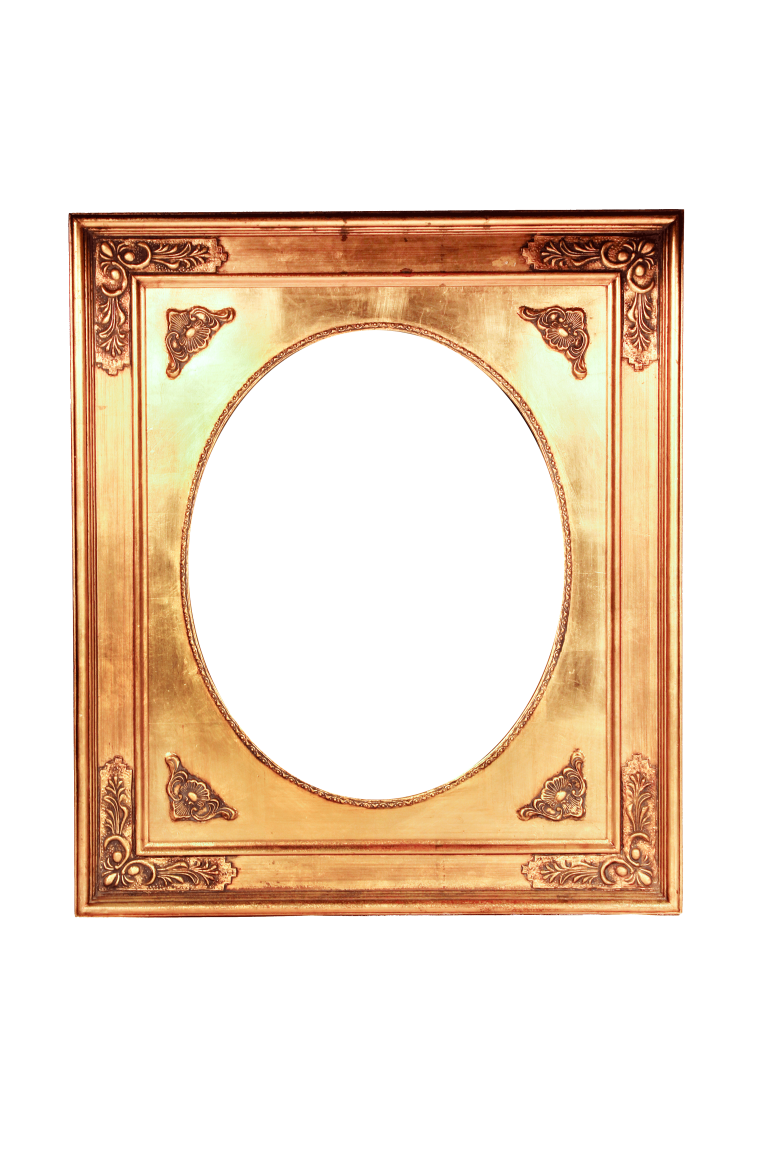 Pair Gilded Framed Mirrors