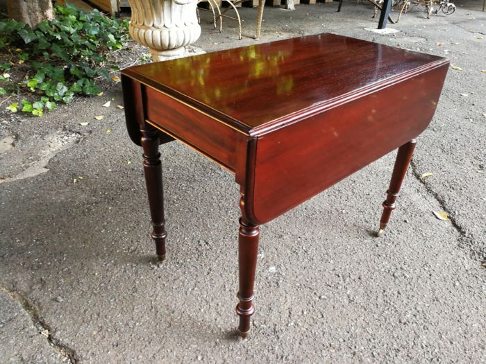 Mahogany Pembroke Drop side Table - Image 4