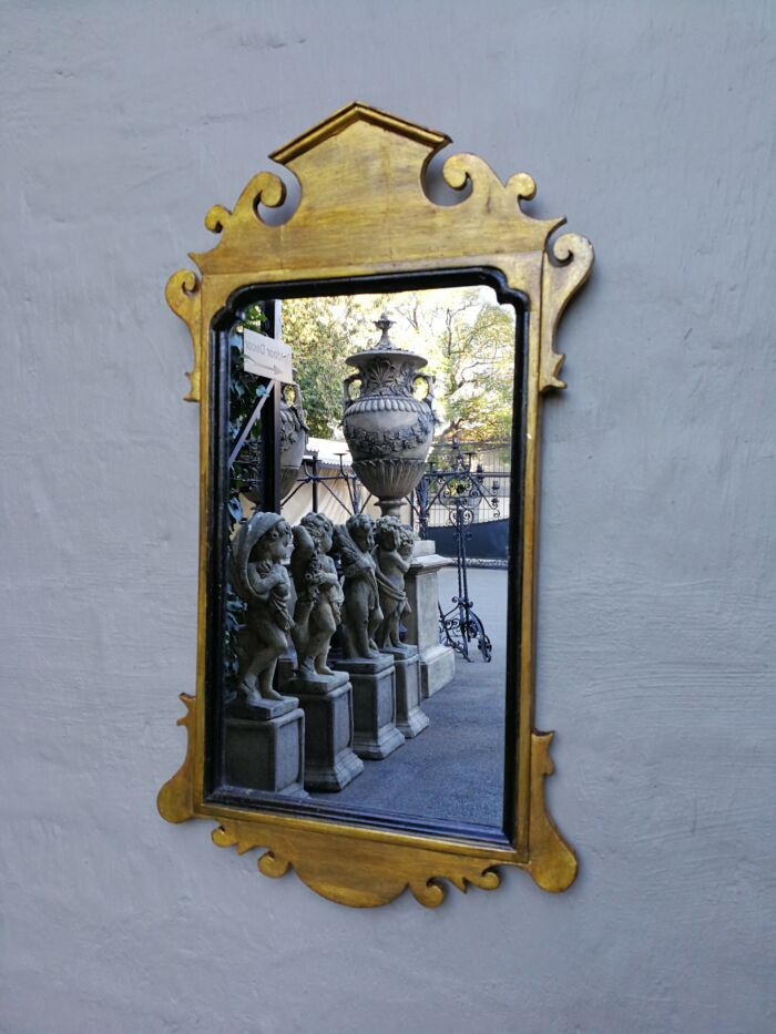 A 20TH Century Hand-Gilded Carved Wooden Mirror - Image 2