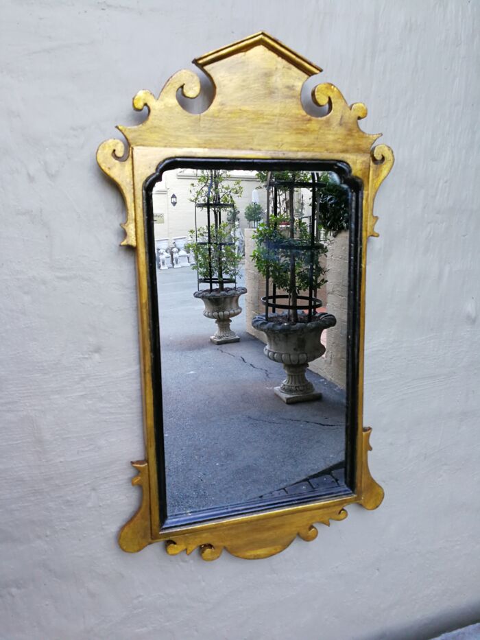 A 20TH Century Hand-Gilded Carved Wooden Mirror - Image 3