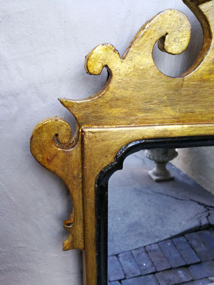 A 20TH Century Hand-Gilded Carved Wooden Mirror - Image 5