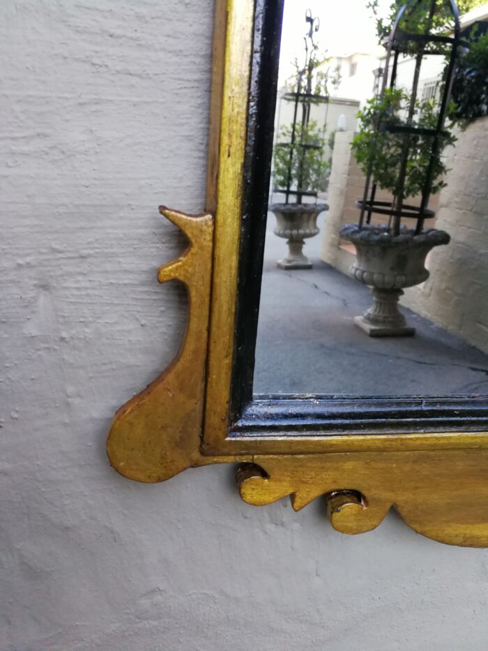 A 20TH Century Hand-Gilded Carved Wooden Mirror - Image 6