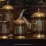 Set Of 4 Vintage Saiid Brass Tea Service