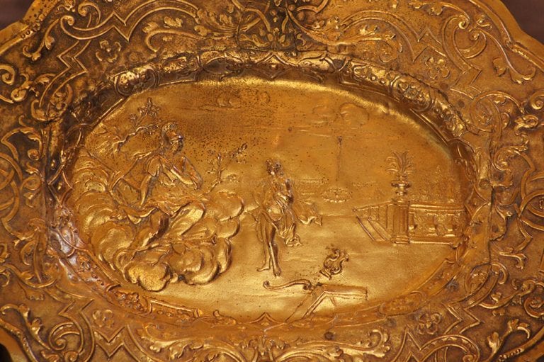 Ornate Antique Brass Tray (Excludes Easel) - Image 3