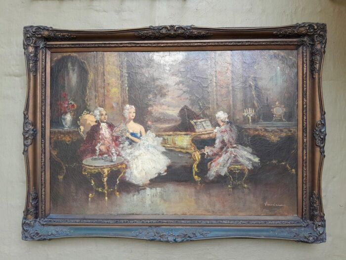 A 20th Century French School Oil Painting Signed - Image 2