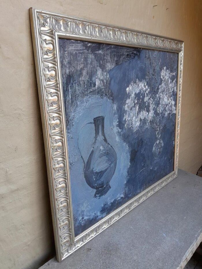A 20th Century  Oil on Canvas Flowers of Large Proportions In Ornate Frame Signed - Image 3