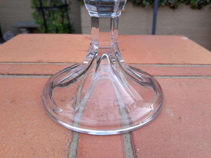 A 20TH Century Pair of Candelabras with Drip Tray and Crystals - Image 6