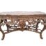An 18th Century French Louis XV Ornately Carved and Gilded Console / Drinks Table with Marble Top