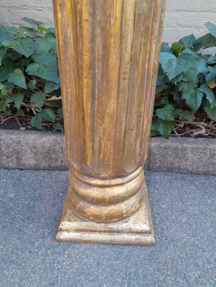 An Antique Circa 1900s Pair of Teak Wooden Plinths - Image 6