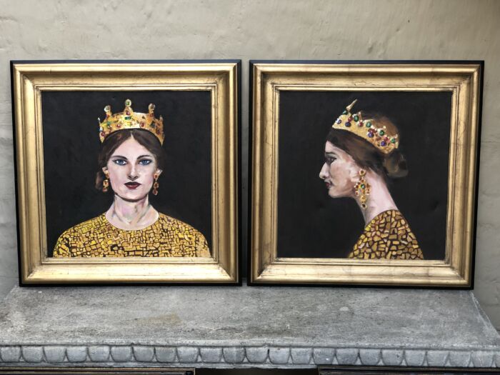 Special product - PAIR "Daughter of a King" canvas portraits for SAXEN ONLY