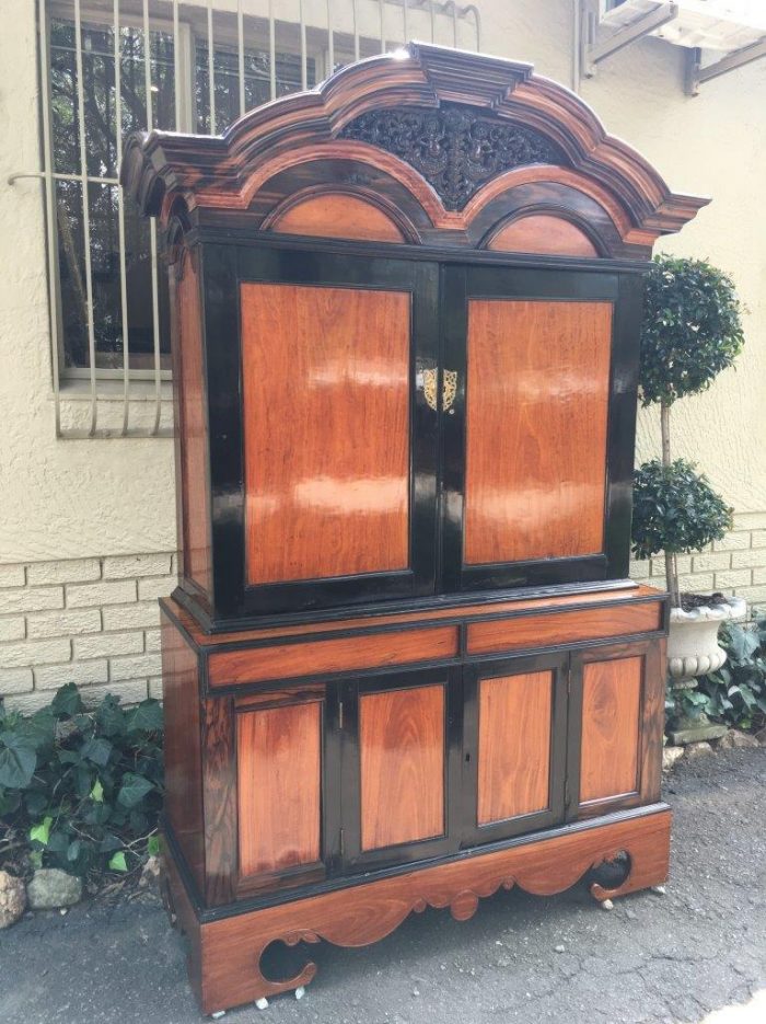 19th Century Colonial Ebonised Coromandel Beefwood Cabinet - Image 3