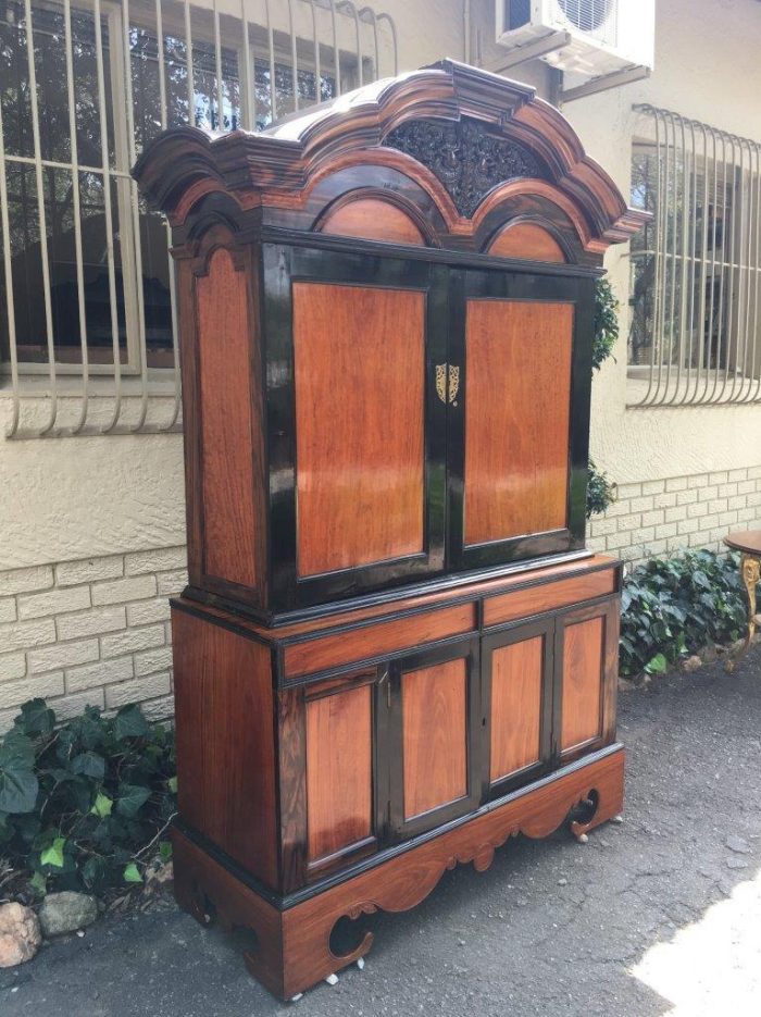 19th Century Colonial Ebonised Coromandel Beefwood Cabinet - Image 4