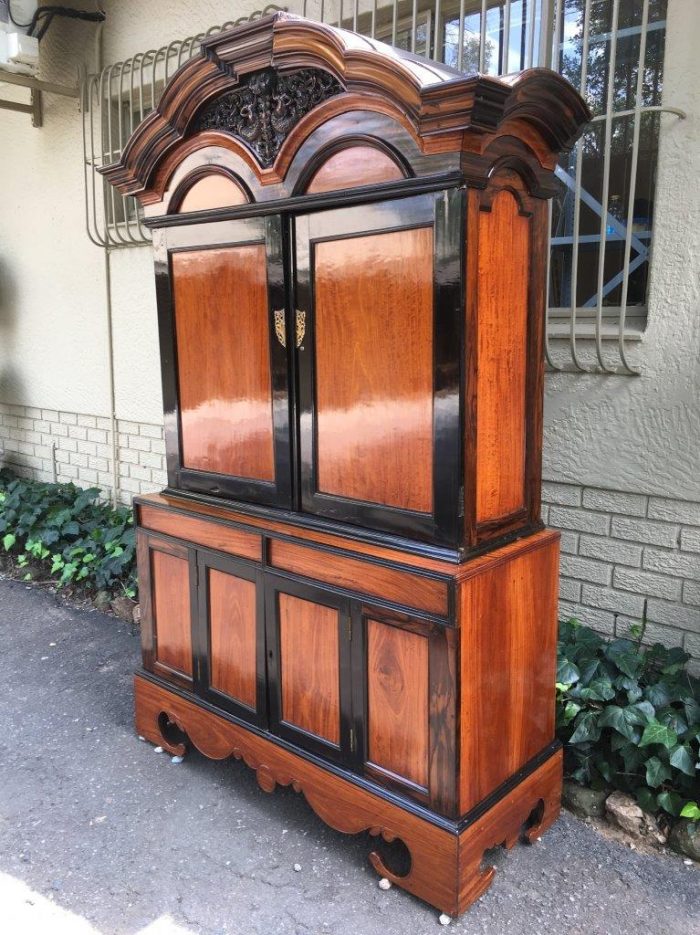 19th Century Colonial Ebonised Coromandel Beefwood Cabinet - Image 5